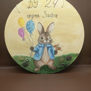 Ръчно рисувана дървена табелка